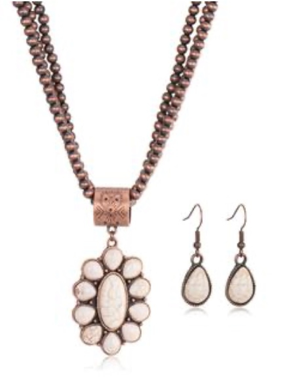 Western style necklace and earrings set - Rustic Couture by Montana West